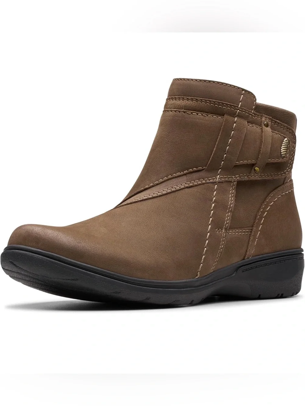 🖤🖤 Clarks Women's Carleigh Style Boots Mushroom Nubuck 7M